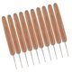 thumbnail image 4 of Inteprter 10 Uds ganchos de ganchillo mango de bambú alúmina ganchos de ganchillo juego de agujas de tejer 2,5-6mm ganchillo para tejer herramienta de Decoración del hogar 1 cabeza 1.0 mm Inteprter HA006418-03, 4 of 6