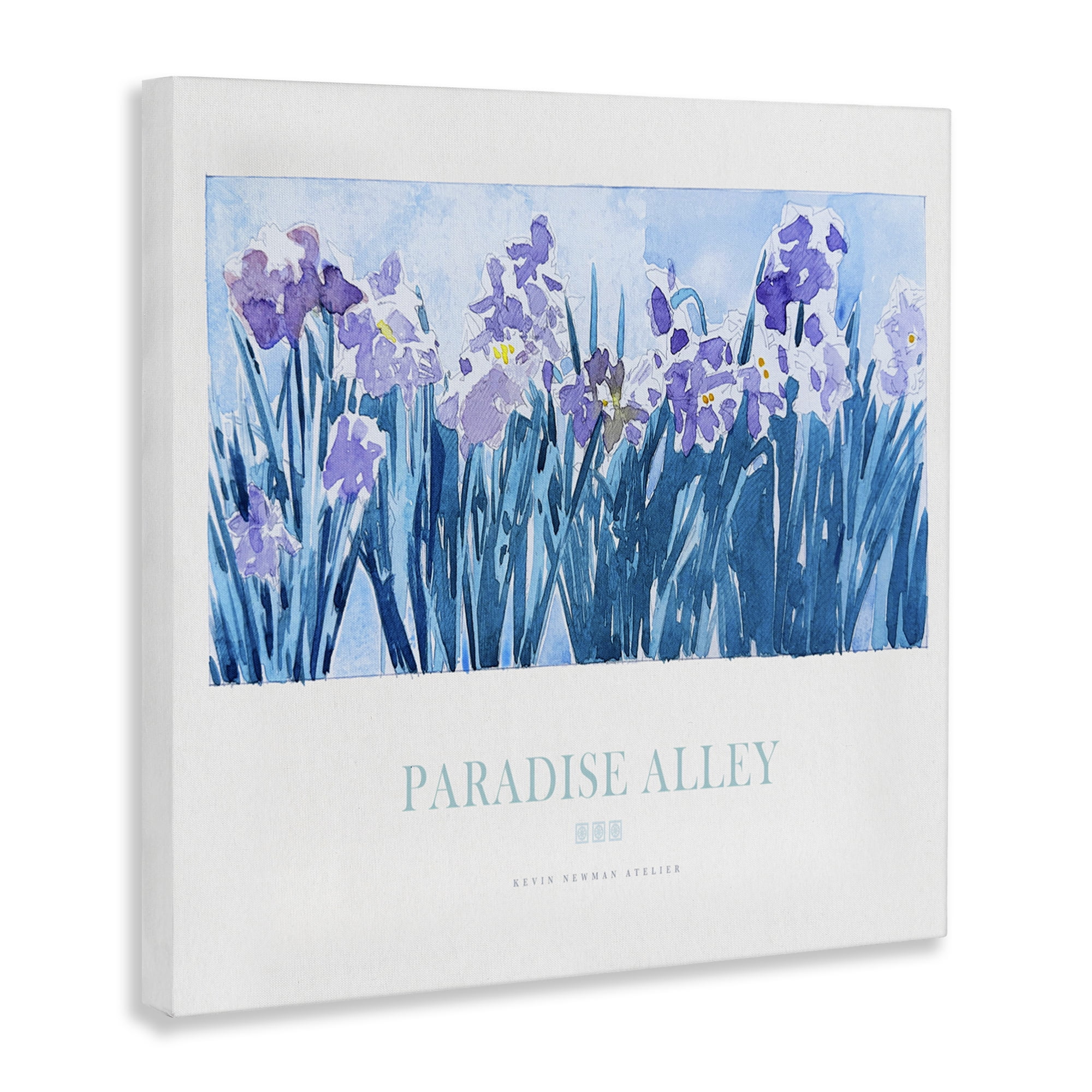 Stupell Industries Paradise Alley Purple Irises Canvas Wall Art, design by Jadei Graphics