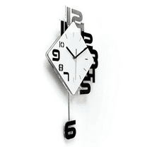 TFCFL Swing Wall Clock Creative Silent Wall Pendulum Clock Nordic Style Living Room Decor