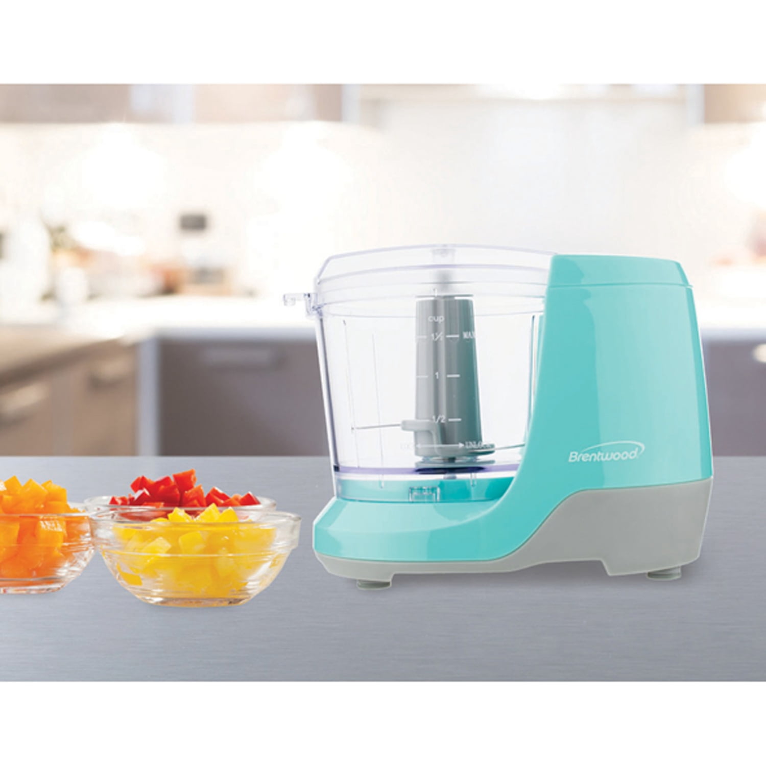 Brentwood 1.5-Cup Mini Food Chopper (Blue), MC-109BLPT