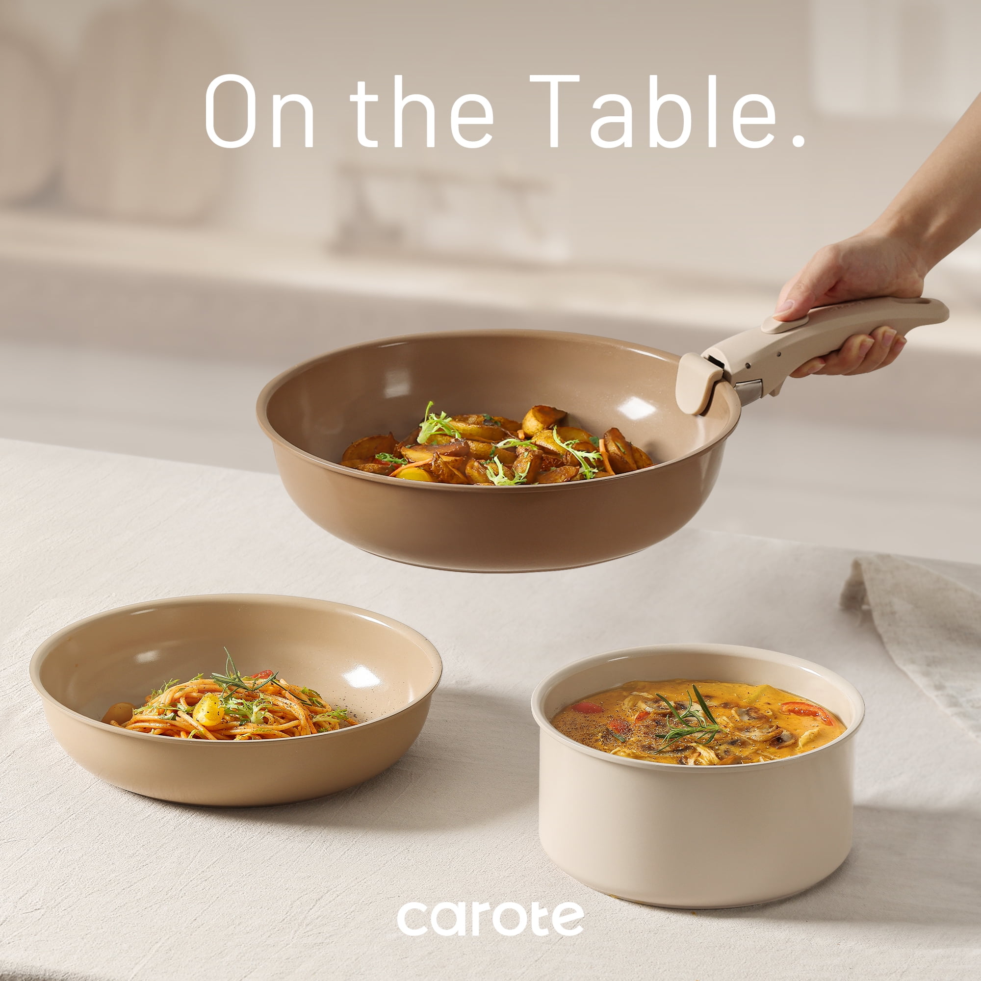 CAROTE 16pcs Pots and Pans Set, Nonstick Cookware Algeria