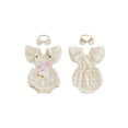 thumbnail image 2 of Cenuakty Baby Girls Birthday Romper Cute Goose/Elephant Embroidery Flutter Sleeves Jumpsuit and Headband Set Fashion Clothes, 2 of 9