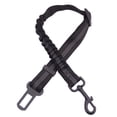 thumbnail image 1 of Cinturón de seguridad para coche para perros con amortiguación duradera, elástico ajustable, hilos reflectantes y mosquetón resistente para perros y gatos (negro), 1 of 5