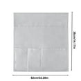 thumbnail image 3 of Sofa Armrest Storage Bag Organizer, 1-pack Canvas Side Pocket in White Gray Blue, Hanging Storage for Remote Phone Books Magazines, Space Saving Organizer for Living Room Bedside Office Dorm, 3 of 9