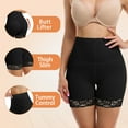 thumbnail image 4 of MISS COCOLI Womens Butt Lifter Padded Lace Panties Tummy Control Underwear Smoothing Hip Enahncer Body Shaper Boyshorts, 4 of 7
