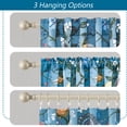 thumbnail image 4 of Jainmy Farmhouse Hummingbird Patterned Curtain,Thermal Insulated Blackout Curtains for BedroomDining Living Room,Rod Pocket Back Tab Drapes,52x63 inch,Set of 2, Light Blue, 4 of 9