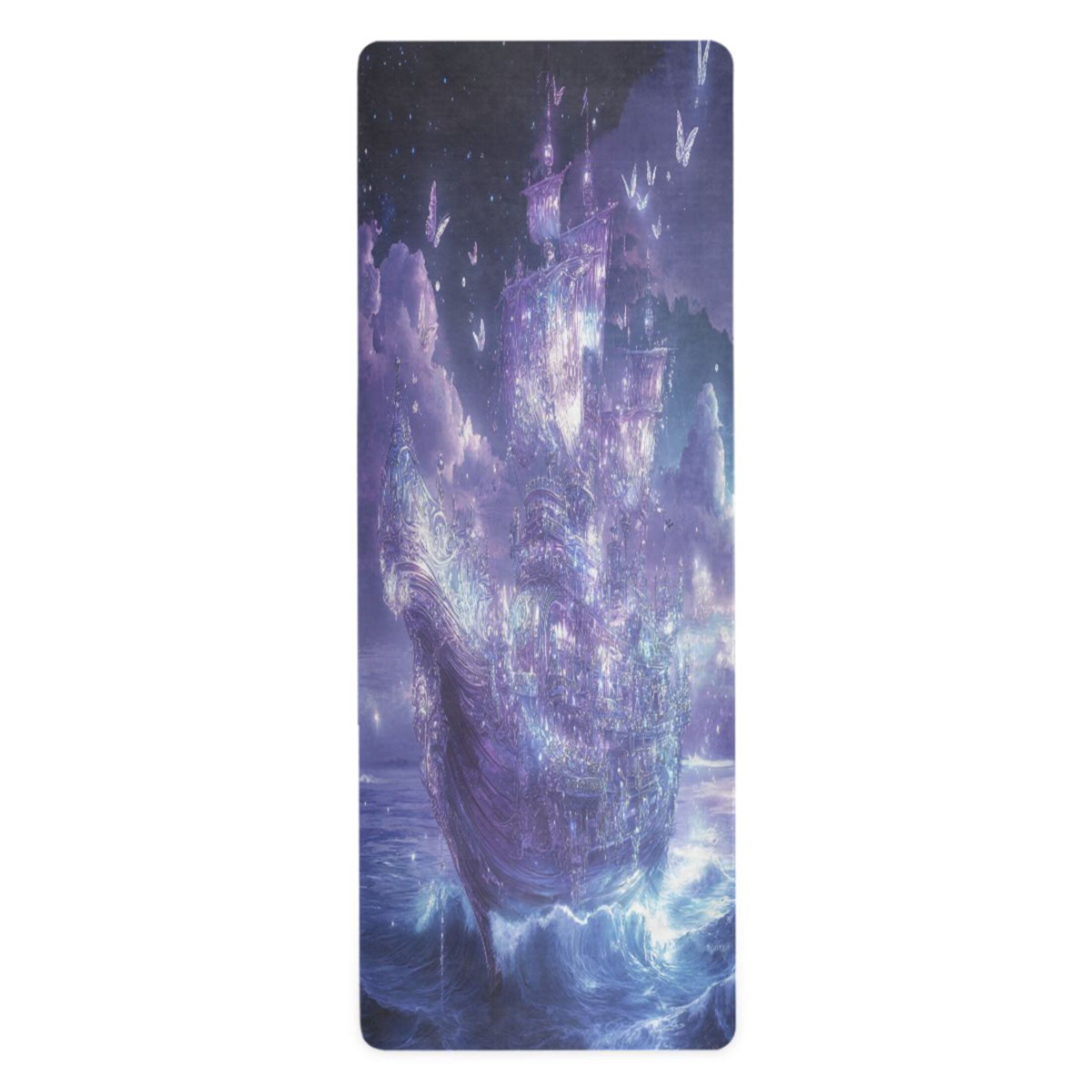 BZSMCE Yoga Mat Women Purple Crystal Ship Fitness Mat