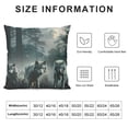 thumbnail image 5 of ONETECH White Wolf Throw Pillow Covers for Couch Sofa Bed, Wolves Howling Decorative Pillows Cushion Covers, Animal Wolves Mountain Moon Wolf Pillow, 5 of 5