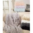 thumbnail image 4 of Fennco Styles Sevan Faux Mongolian Fur Shaggy Fluffy Throw Blanket, 50" x 60", 8 Colors, 4 of 9
