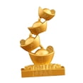thumbnail image 3 of Estatua de lingote de oro Macarena figura de Feng Shui, 3 of 8