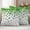 Green, variant on St. Patrick's Day Outdoor Waterproof Pillow Covers, Spring Lucky Shamrocks Rustic Leaves Decorative Square Throw Pillowcase Sofa Cushion Sham for Patio/Couch/Chair, 16"x16" 2 Pack