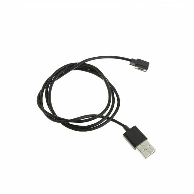 JilgTeok 2 Packs Magnetic Charging Cable for Smart Watch 2 Pin USB Charger Cord 60cm Compatible with Various Smartwatches Fast Charging Durable ABS Material