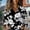 Black, variant on Luowei Women's Long - Sleeve Printed Cotton Button - Down Blouses Casual Tops for Trendy Everyday Wear, Black, XXL