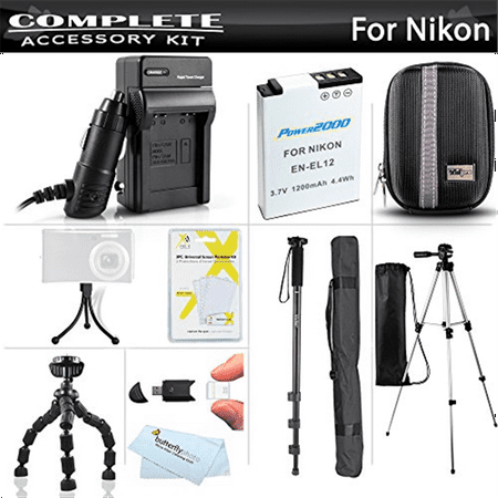 Accessories Bundle Kit For Nikon Coolpix S800c S6300 S6200 S8200 S9300 AW100 S6000 S6100 S8000 S8100 S9100 P300 P310 S9200 P330 Camera Includes 50