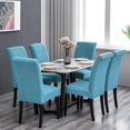 thumbnail image 2 of Stretch Chair Covers for Dining Room Set of 2, Removable Washable Dining Room Chair Covers, Dining Chair Slipcovers Seat Protector, Great Decoration for Home and Banquet (Dusty Blue, 2 Pack), 2 of 7