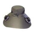 thumbnail image 2 of Sombrero con ventilador solar, con 2 ventiladores solares, protección de , sombrero de pesca para pesca al libre, 2 of 8