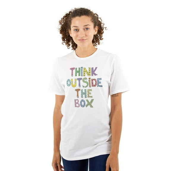 Outside Box Creative Inspirational Women's Graphic T Shirt Tees Brisco Brands M