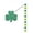 Green, variant on Meggemo Glitter Crepe Paper Streamers Metallic Green Party Garland for St Patricks Day Celebration Wall Ceiling Decor