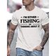 thumbnail image 1 of Camiseta gráfica de moda para hombre: camiseta informal de cuello redondo con estampado exclusivo "I'm Fishing", lavable a máquina, ideal para el verano, manga corta, corte regular, ideal para uso dia, 1 of 8