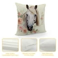 thumbnail image 4 of Nawypu Just A Girl Who Loves Horses Decorative Throw Pillow Case Cover,Cute Floral Horse Decorations for Home Bedroom Girls Room Office,Horse Lovers Owners Gift,Horse Riders Gift for Girls, 4 of 5