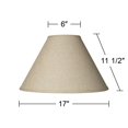 thumbnail image 4 of Lamp Shade Springcrest Empire, tela de arpillera marrón beige, 4 of 6