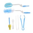 thumbnail image 4 of Minkissy 1Set Assorted Color Stainless Steel Bottle Pacifier Brushes for Baby Bottle Cleaning Supplies 14.5x0.5x3.5in, 4 of 8