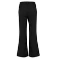 thumbnail image 6 of Work Pants Women, Audhol Womens Twill Pants Casual High Waisted Chino Pants Button Down Straight Leg Work Trousers with Trousers Pants for Women Black S, 6 of 6