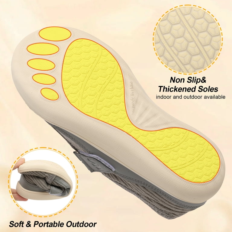 Leisfit Women's Wide Walking Shoes with Adjustable Closure photo 5