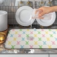 thumbnail image 5 of Easter Bunny Dish Drying Mat Colorful Cute Rabbits Kitchen Drying Mat Spring Microfiber Dish Dryer Pad Absorbent Reversible Dish Drainer Rack Mat Washable Dish Mat for Kitchen Countertop 18x24 Inch, 5 of 7