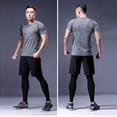 thumbnail image 3 of Conjunto deportivo multiusos para hombre, 5 piezas, para exteriores, ajustado, informal, para gimnasio, correr, 3 of 5