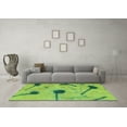 thumbnail image 3 of Ahgly Company Indoor Rectangle Abstract Turquoise Blue Modern Area Rugs, 3' x 5', 3 of 4