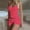 Red, variant on Zorckvet Womens Slim Pajamas 2 Piece Nightwear Printed Casual Sleeveless Cozy Pajamas Set for Women