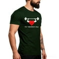 thumbnail image 4 of UVEASISHA Valentines Day Short Sleeve T Shirts for Men Funny Heart Print Crewneck Graphic Tees Regular Fit Casual Gym Workout Shirt Army Green 3XL, 4 of 7