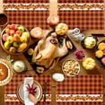 thumbnail image 4 of Fall Placemats Set of 6 Autumn Maple Leaves Pumpkin Place Mats Thanksgiving Placemat Orange Buffalo Plaid Table Mats for Dining Kitchen Table Holiday Dinner Party Home Fall Decorations 13x19 Inch, 4 of 8