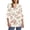 Multicolor 2, variant on MEICHEN Blouses for Women Casual 3/4 Sleeve Womens Tops V Neck T Shirts with Cuffs Summer Fashion Clothing for Women