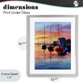 thumbnail image 4 of Stupell Industries Rustic Lodge Vivid Sunset at Docks Gray Framed Print Under Glass, 13 x 16, by Franklyn Gregory, 4 of 8