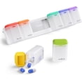 thumbnail image 1 of Weekly Pill Organizer Magnetic Removable Pill Box Day Time a Day Large Pill Case Travel Week Once Daily Medication Dispenser Medicine Container Holder for Supplement Vitamin Blac, 1 of 6