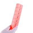 thumbnail image 5 of Unique Bargains 1 Pc 7 Grids Single Row Pill Case Waterproof for Travel Clear Orange, 5 of 6