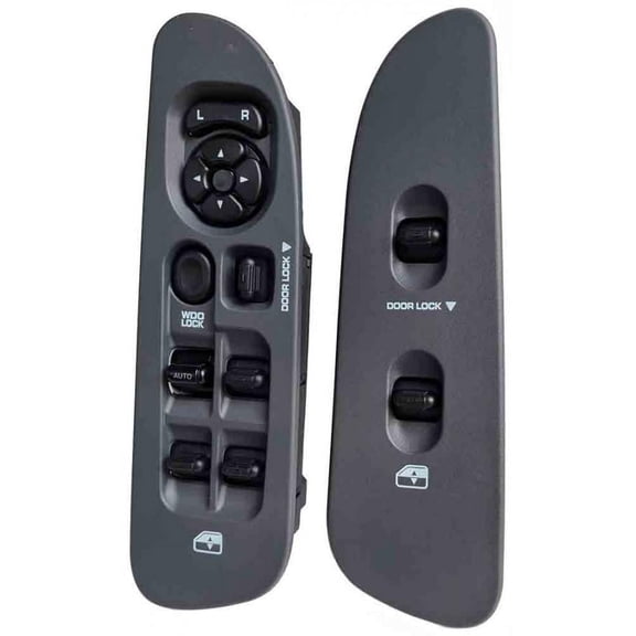 Fully Assembled Window Switch Set for 2002-2009 Dodge Ram Gray