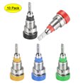 thumbnail image 1 of Conector de terminal hembra de poste de unión banana de 2mm Uxcell, paquete de 10 en 5 colores, 1 of 5