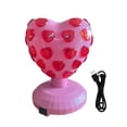 thumbnail image 3 of Lámpara de bola de discoteca de tamaño compacto con rotación de 360 degree y 7 colores para fiestas, iluminación de DJ con USB. corazón de amor rosa, 3 of 9