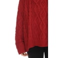 thumbnail image 5 of Simply Couture Women's Plus Size Loose Oversized Chunky Cable Knit Solid Crewneck Sweater, 5 of 5