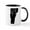 White/Black Inside, variant on CafePress - Vermont Initials - 11 oz Ceramic Mug - Novelty Coffee Tea Cup