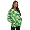 thumbnail image 3 of Yuyamidu St. Patrick's Day Art Oversized Sweatshirt for Women Fashion Sweatshirts with Pockets Crewneck Casual Workout Pullover Party Festival Novelty Long Sleeve Shirt Cycling Yoga Golf Tops L, 3 of 7