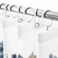 thumbnail image 6 of Shower Curtain 60"W x 72"L Thanksgiving Blue Fabric Shower Curtains Set with Hooks Water Repellent Bathroom Curtains Machine Washable Bathroom Accessories, 6 of 6