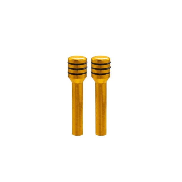 2uds Coche Puerta Cerradura Perilla Puerta Cerradura Perilla Aluminio Aleación Amarillo