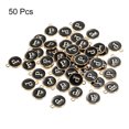 thumbnail image 3 of Alphabet P Letter Charm Double Sided Enamel Initial Alphabet Pendant Black, for Jewelry Making, 50pcs, 3 of 7