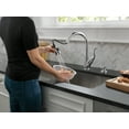 thumbnail image 3 of Talbott Single Handle Pull-Down Kitchen Faucet with Soap Dispenser in Chrome 16968-SD-DST, 3 of 7