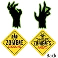 thumbnail image 3 of Big Dot of Happiness Zombie Zone - Sign and Zombie Hand Decorations DIY Halloween or Birthday Zombie Crawl Party Essentials - Set of 20, 3 of 6