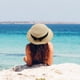 thumbnail image 5 of Sombrero de paja para mujer con circunferencia de 56-58 cm, sombrero para el sol, protector solar, para exteriores, con lazo, sombrero de copa plana, sombrero de playa, sombrero para el sol, 5 of 5